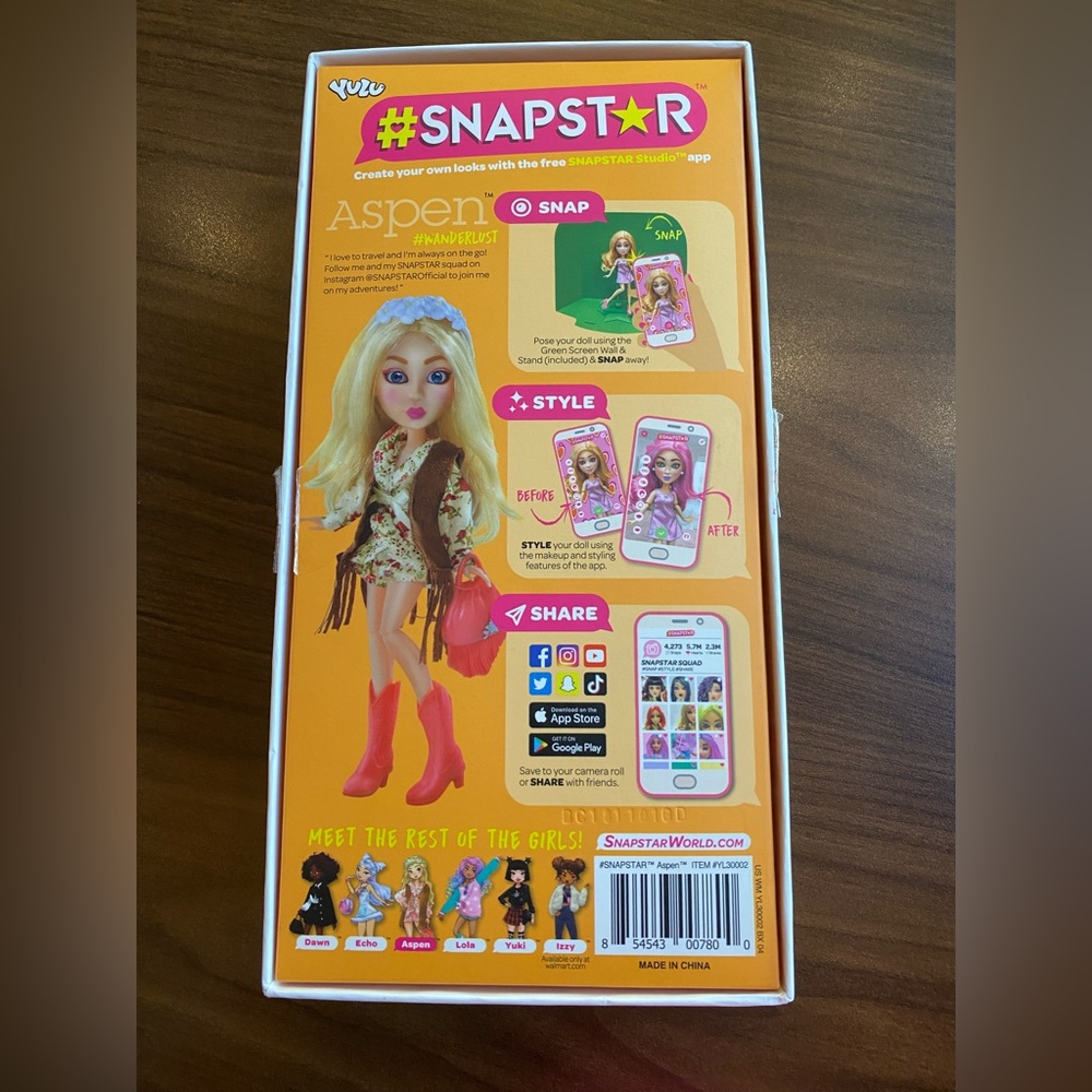 Brand New Aspen SNAPSTAR beautiful doll - Picture 10 of 12